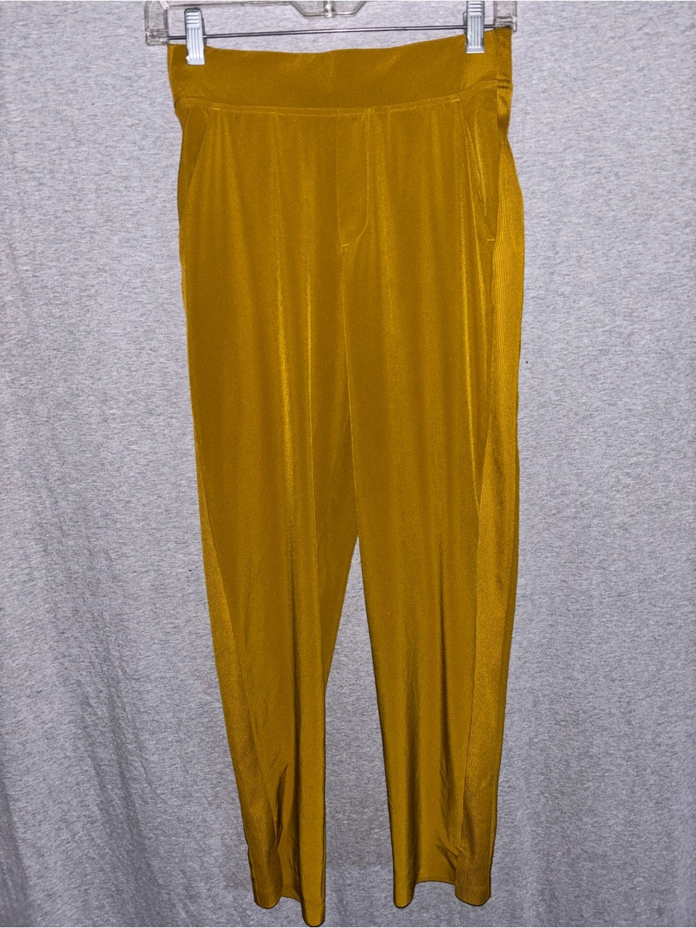 Athleta Straight-Leg Pull-On Pants in Mustard